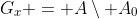 G_x = A\setminus A_0