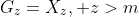 G_z=X_z,\text{ }z>m