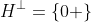 H^\bot=\left\{0 \right\}