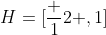 H=[\frac 12 ,1]