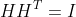 HH^{T}=I
