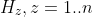 H_{z},z=1..n