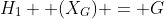 H_1  (X_G) = G