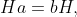 Ha=bH,