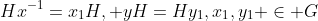 Hx^{-1}=x_{1}H, yH=Hy_{1},x_{1},y_{1} \in G