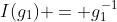 I(g_1) = g_1^{-1}