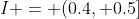 I = (0.4, 0.5]