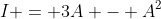 I = 3A - A^2