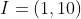 I=(1,10)