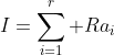 I=\sum_{i=1}^r Ra_i
