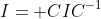 I= CIC^{-1}