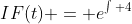 IF(t) = e^{\int 4~dt} = e^{4t}