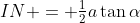 IN = \tfrac12a\tan\alpha