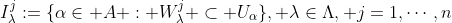 I_\lambda^j:=\{\alpha\in A : W_\lambda^j \subset U_\alpha\}, \lambda\in\Lambda, j=1,\cdots,n