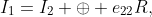 I_1=I_2 \oplus e_{22}R,