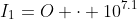 I_1=O \cdot 10^{7.1}