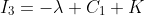 I_3=-\lambda C_1 K