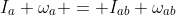 I_a \omega_a = I_a_b \omega_a_b