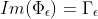 Im(\Phi_\epsilon)=\Gamma_\epsilon