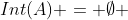 Int(A) = \emptyset 