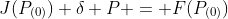 J(P_{(0)}) \delta P = F(P_{(0)})