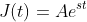 J(t)=Ae^{st}