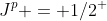 J^p = 1/2^+