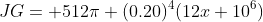 JG= 512\pi (0.20)^4(12x 10^6)