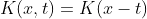 K(x,t)=K(x-t)