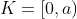 K=[0,a)