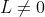 L\not=0
