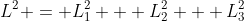L^2 = L_1^2 + L_2^2 + L_3^2