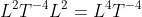 L^2T^{-4}L^2=L^4T^{-4}