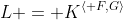 L = K^{\left< F,G\right>}