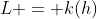 L = k(h)