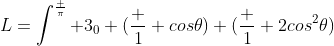L=\int^\frac {\pi} {3}_0 (\frac {1} {cos\theta}) (\frac {1} {2cos^2\theta})