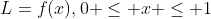 L={f(x),0 \leq x \leq 1}