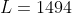 L=1494