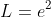 L=e^2