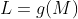 L=g(M)