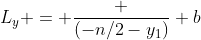 L_y = \frac {(-n/2-y_1)} b