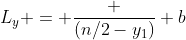 L_y = \frac {(n/2-y_1)} b