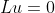 Lu=0