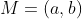 M=(a,b)