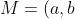 M=(a,b)