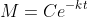 M=Ce^{-kt}