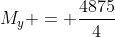 M_y = \frac{4875}{4}