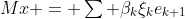 Mx = \textstyle\sum \beta_k\xi_ke_{k+1}