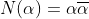 N(\alpha)=\alpha\overline{\alpha}