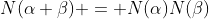 N(\alpha \beta) = N(\alpha)N(\beta)